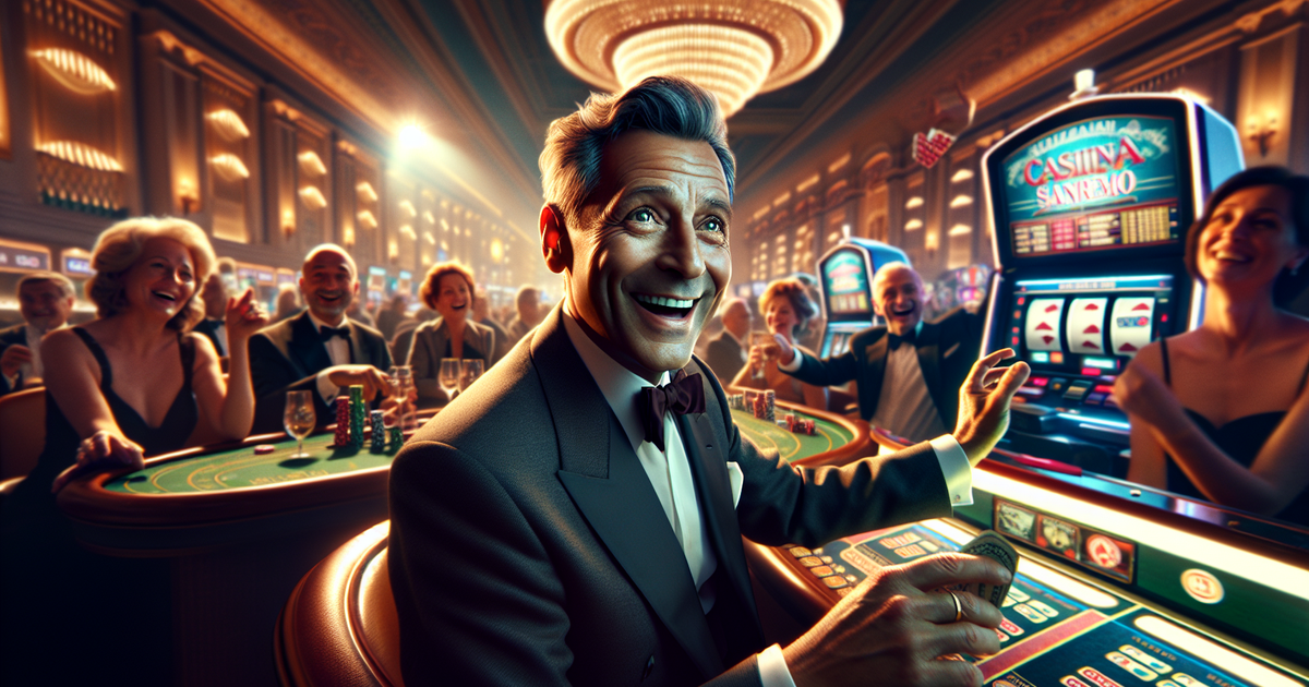 CHRISTIAN DE SICA AL CASINO’ DI SANREMO